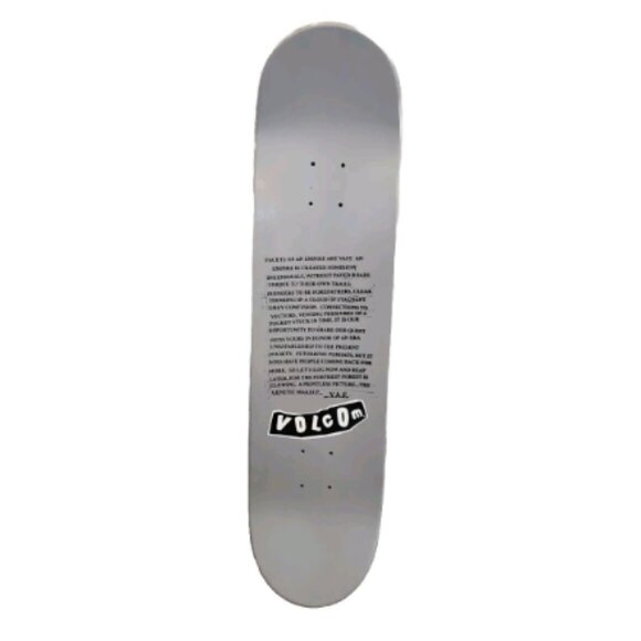 Vtg 90s Volcom Youth Against Establishment Skateboard Deck RARE - Picture 3 of 16